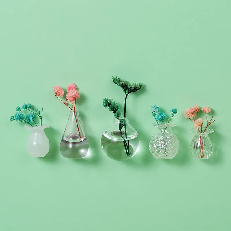 Small Fridge Magnet Decoration Mini Ceramic Vase Micro Landscape Ornament fridge cute magnets place flower arrangements